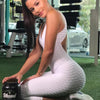 2018 Fitness Clothing Women's One-pieces Sports Suit Set Workout Gym Fitness Jumpsuit Pants Sexy Yoga Set Bandage Gym Bodysuit