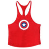 Super Hero Captain America brand clothing Singlets Mens Tank Top Muscle Shirt Superman Stringer Bodybuilding Fitness mens Vest