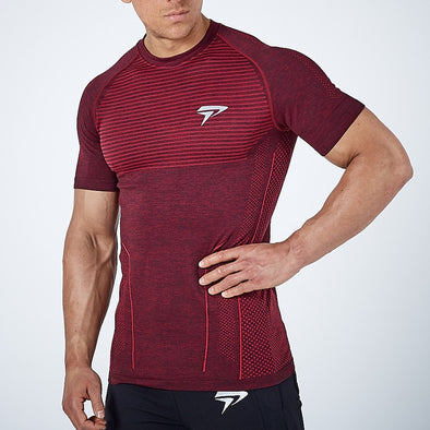 2018 New Men Running Tight Short T-shirt compression Quick dry t shirt Male Gym Fitness Bodybuilding jogging Tees Tops clothing