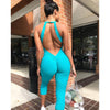 2018 Fitness Clothing Women's One-pieces Sports Suit Set Workout Gym Fitness Jumpsuit Pants Sexy Yoga Set Bandage Gym Bodysuit