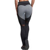 Hayoha Fashion Heart Pattern Mesh Splice Leggings Athleisure Fitness Clothing Elastic Leggings Women Pants
