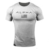 ALPHA 2018 New Brand Clothing Gyms Tight T-shirt Mens Fitness T-shirt Homme Gyms T Shirt Men Fitness Crossfit Summer Top Tees
