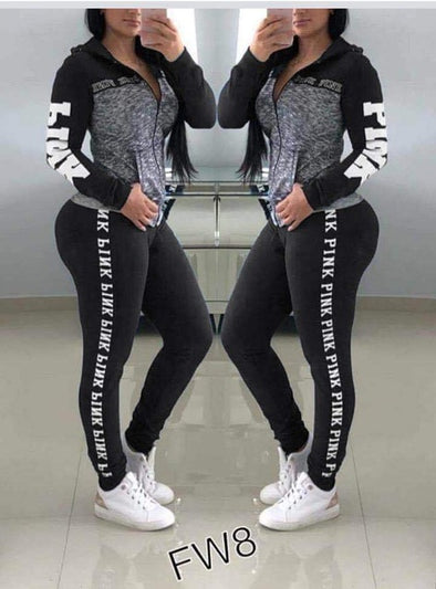PINK Litter Women Yoga Sets Sport Top+Yoga Pants Fitness Clothing Sportwear Women Yoga Suit Sports Wear For Women Gym Clothing