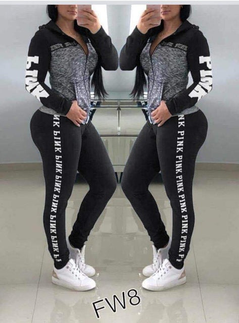 PINK Litter Women Yoga Sets Sport Top+Yoga Pants Fitness Clothing Sportwear Women Yoga Suit Sports Wear For Women Gym Clothing