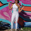 2018 Fitness Clothing Women's One-pieces Sports Suit Set Workout Gym Fitness Jumpsuit Pants Sexy Yoga Set Bandage Gym Bodysuit