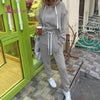Lurehooker Women's Sports Suits Sexy Tracksuit 2 Piece Set Solid Hooded Yoga Clothes Fitness Suit Clothing Gym Running Sets