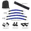 100lbs Fitness Resistance Bands Set for Arms Legs Strength and Agility Workout Equipment Boxing Basketball Jump Force Training