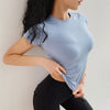 NEVERSTOP Quick Dry Fit Yoga Tops Women Sport T Shirt Gym Jerseys Fitness Shirt Yoga Running T-shirts Female Sports Top Cloth